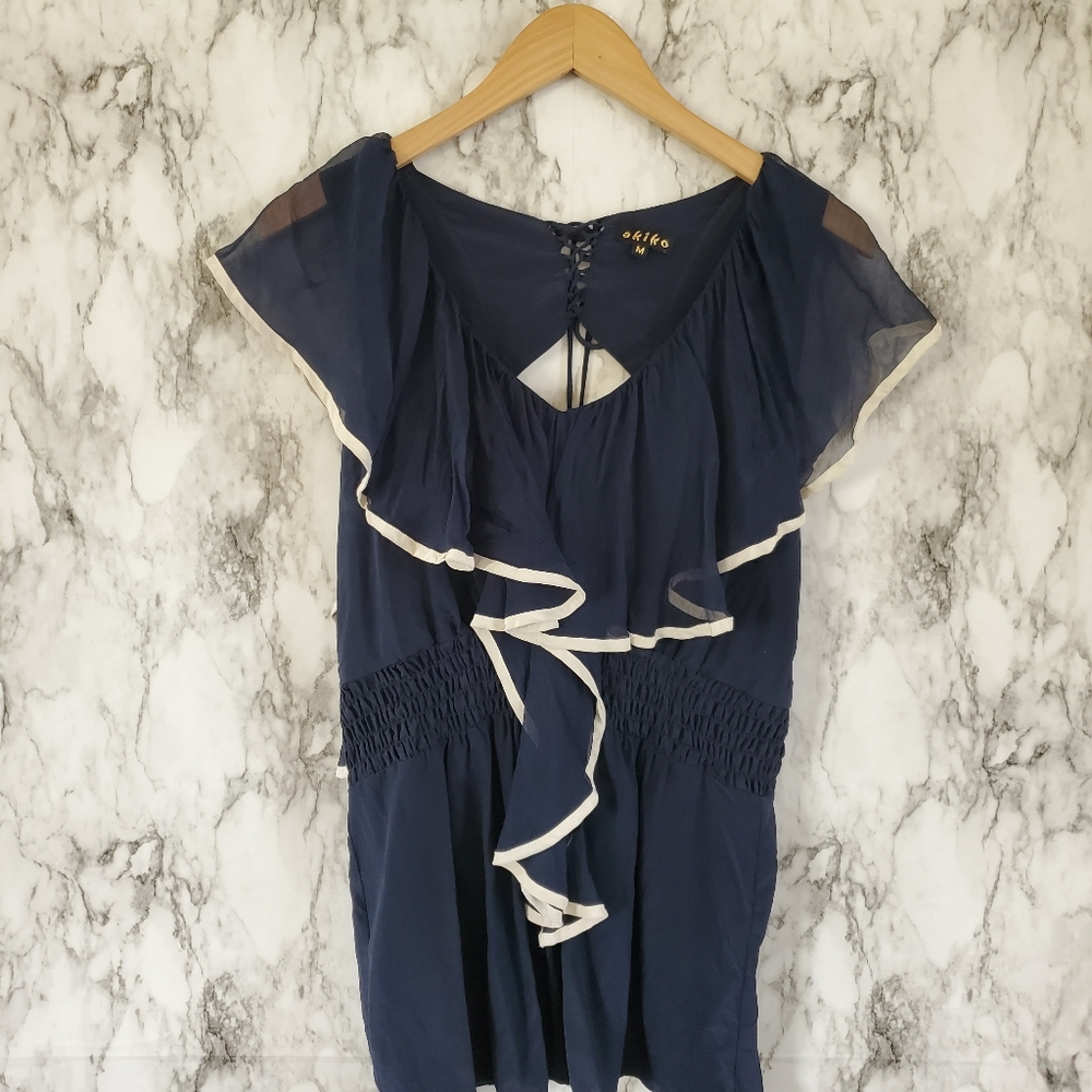 Revolve Akiko silk blouse size medium